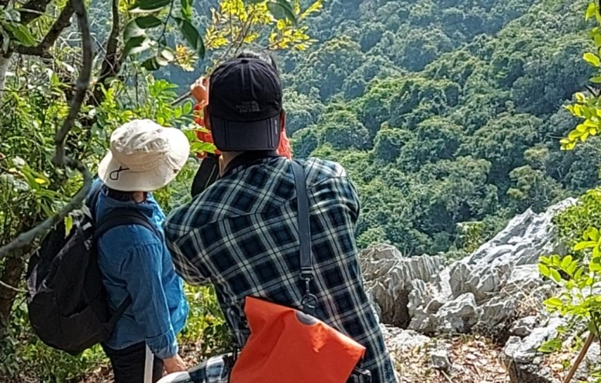 Full day trekking Cat Ba National park to Viet Hai Village , kayaking on the Lan Ha Bay