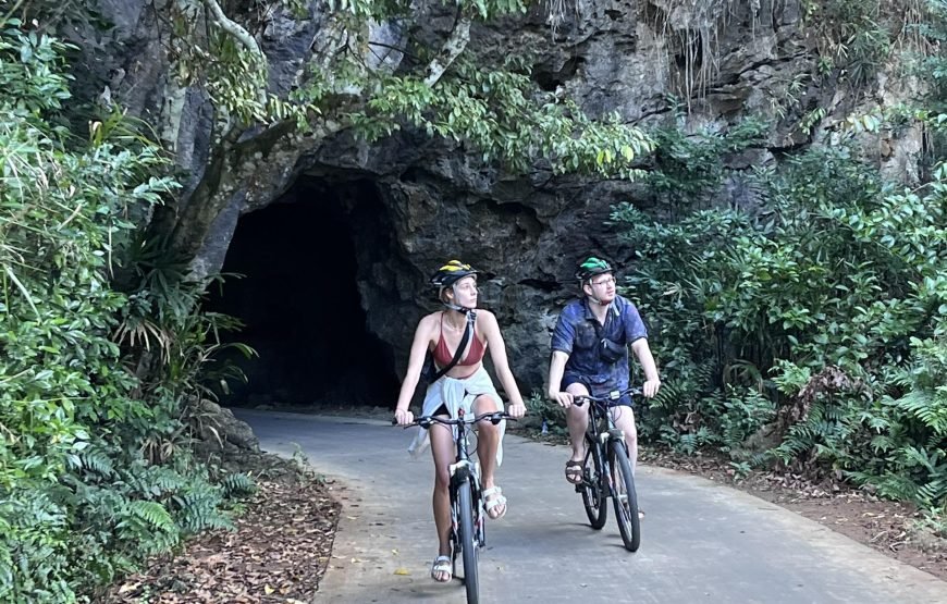 Full day trekking Cat Ba National park to Viet Hai Village , kayaking on the Lan Ha Bay